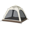 Палатка NATUREHIKE ANGO AUTOMATIC CNK2550WS010 четырехместная, c навесом, бежевая с коричневым 6927595789094